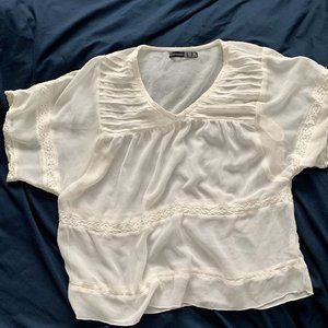 Atmosphere White Peasant Top